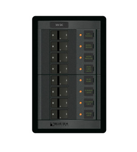 Painel de Distribuição DC 8 Posições 12v Blue Sea 1200